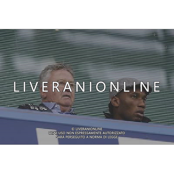 Guus Hiddink (left) - expected to be the new Chelsea interim manager - walks on the pitch with Chelsea Chairman Bruce Buck after the match Photographer Craig Mercer/CameraSport Football - Barclays Premiership - Chelsea v Sunderland - Saturday 19th December 2015 - Stamford Bridge - London Â© CameraSport - 43 Linden Ave. Countesthorpe. Leicester. England. LE8 5PG - Tel: +44 (0) 116 277 4147 - admin@camerasport.com - www.camerasport.com / AGENZIA ALDO LIVERANI SAS - ITALY ONLY EDITORIAL USE ONLY