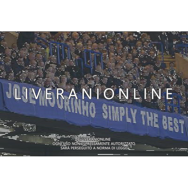 A banner supporting Chelseaâ€™s former manager Jose Mourinho is seen at Stamford Bridge, home of Chelsea Photographer Craig Mercer/CameraSport Football - Barclays Premiership - Chelsea v Sunderland - Saturday 19th December 2015 - Stamford Bridge - London Â© CameraSport - 43 Linden Ave. Countesthorpe. Leicester. England. LE8 5PG - Tel: +44 (0) 116 277 4147 - admin@camerasport.com - www.camerasport.com / AGENZIA ALDO LIVERANI SAS - ITALY ONLY EDITORIAL USE ONLY