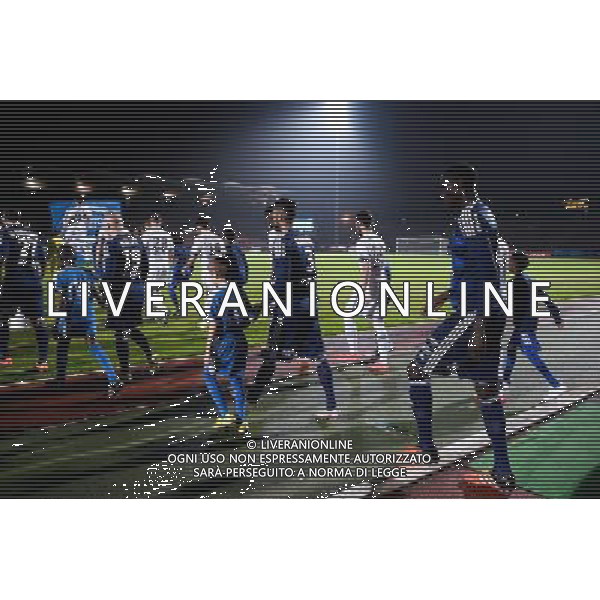 equipe Creteil - entree des equipes - 18.12.2015 - Creteil / Niort - 19eme journee Ligue 2 Photo : Nolwenn Le Gouic / Icon Sport / AGENZIA ALDO LIVERANI SAS - ITALY ONLY EDITORIAL USE ONLY