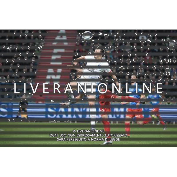 Zlatan IBRAHIMOVIC / Syam BEN YOUSSEF - 19.12.2015 - Caen / PSG - 19eme journee Ligue 1 Photo : Nolwenn Le Gouic / Icon Sport / AGENZIA ALDO LIVERANI SAS - ITALY ONLY EDITORIAL USE ONLY