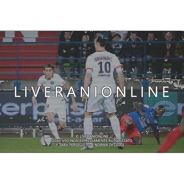 Angel DI MARIA / Zlatan IBRAHIMOVIC - 19.12.2015 - Caen / PSG - 19eme journee Ligue 1 Photo : Nolwenn Le Gouic / Icon Sport / AGENZIA ALDO LIVERANI SAS - ITALY ONLY EDITORIAL USE ONLY