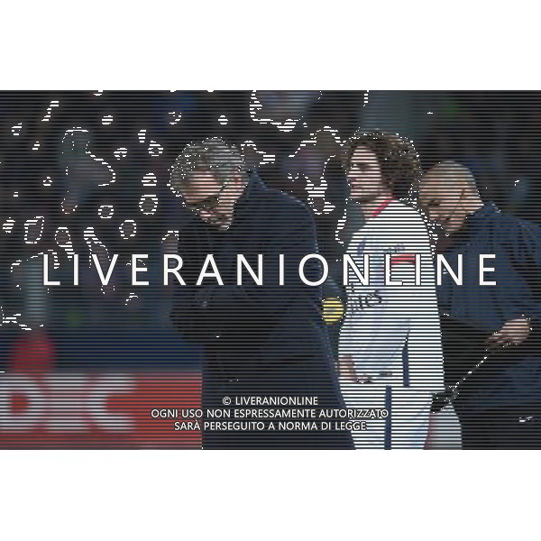Laurent BLANC / Adrien RABIOT - 19.12.2015 - Caen / PSG - 19eme journee Ligue 1 Photo : Nolwenn Le Gouic / Icon Sport / AGENZIA ALDO LIVERANI SAS - ITALY ONLY EDITORIAL USE ONLY