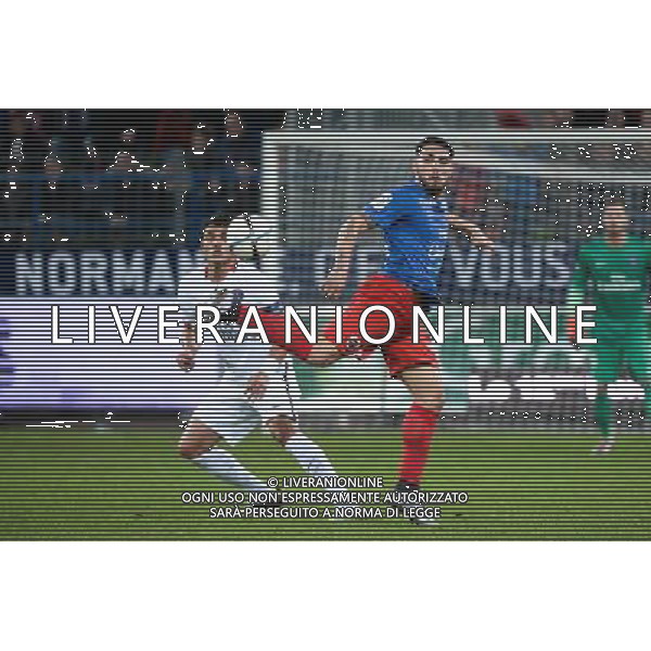MARQUINHOS / Andy DELORT - 19.12.2015 - Caen / PSG - 19eme journee Ligue 1 Photo : Nolwenn Le Gouic / Icon Sport / AGENZIA ALDO LIVERANI SAS - ITALY ONLY EDITORIAL USE ONLY