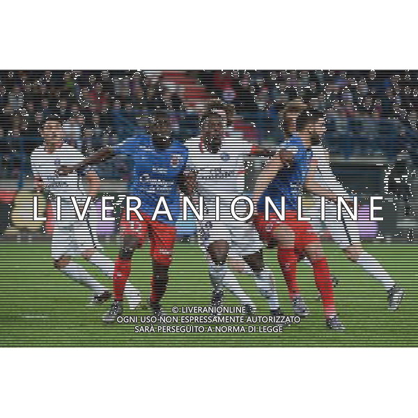 Dennis APPIAH / Serge AURIER - 19.12.2015 - Caen / PSG - 19eme journee Ligue 1 Photo : Nolwenn Le Gouic / Icon Sport / AGENZIA ALDO LIVERANI SAS - ITALY ONLY EDITORIAL USE ONLY