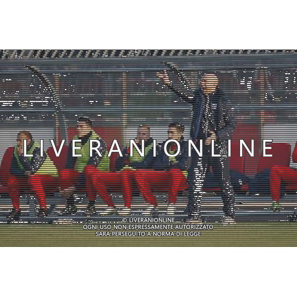 Campionato Lega Pro, Girone B, 16» giornata, RIMINI vs ANCONA del 19/12/2015, nella foto OSCAR BREVI URLA CONTRO L\'ARBITRO, ©CLAUDIO ZAMAGNI/AGENZIA ALDO LIVERANI S.A.S.