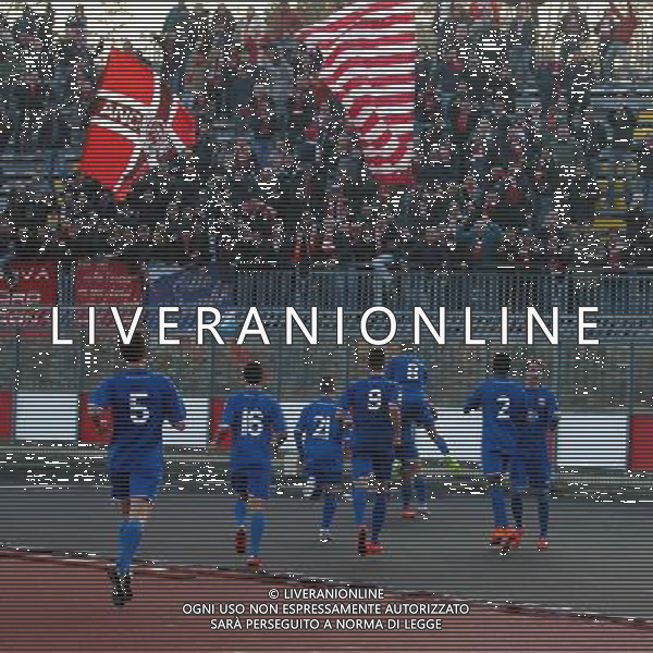 Campionato Lega Pro, Girone B, 16» giornata, RIMINI vs ANCONA del 19/12/2015, nella foto L\'ANCONA VA A ESULTARE SOTTO LA CURVA, ©CLAUDIO ZAMAGNI/AGENZIA ALDO LIVERANI S.A.S.