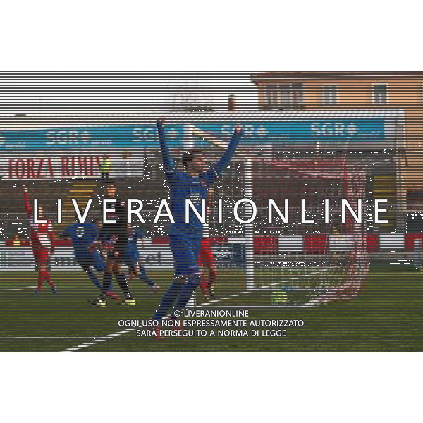 Campionato Lega Pro, Girone B, 16» giornata, RIMINI vs ANCONA del 19/12/2015, nella foto L\'ESULTANZA DELL\'ANCONA PER IL 2 A 2, ©CLAUDIO ZAMAGNI/AGENZIA ALDO LIVERANI S.A.S.