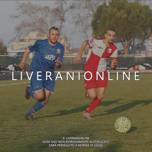 Campionato Lega Pro, Girone B, 16» giornata, RIMINI vs ANCONA del 19/12/2015, nella foto CAZZOLA UMBERTO E MIKAEL VARUTTI, ©CLAUDIO ZAMAGNI/AGENZIA ALDO LIVERANI S.A.S.