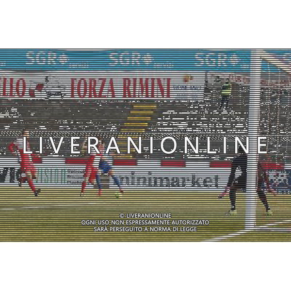 Campionato Lega Pro, Girone B, 16» giornata, RIMINI vs ANCONA del 19/12/2015, nella foto L\'ANCONA NELL\'AREA DEL RIMINI, ©CLAUDIO ZAMAGNI/AGENZIA ALDO LIVERANI S.A.S.