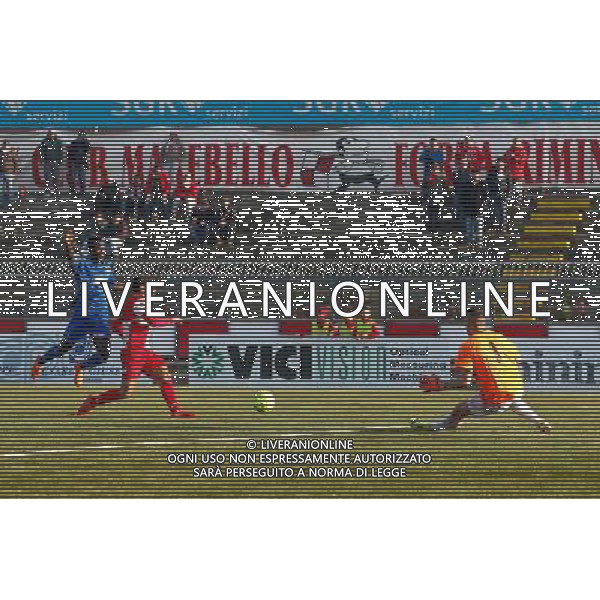 Campionato Lega Pro, Girone B, 16» giornata, RIMINI vs ANCONA del 19/12/2015, nella foto SANIELE RAGATZU, TIRA NELLA PORTA DELL\'ANCONA, ©CLAUDIO ZAMAGNI/AGENZIA ALDO LIVERANI S.A.S.