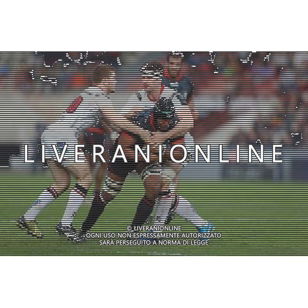 Thierry Dusautoir / Paddy Jackson - 20.12.2015 -Toulouse / Ulster - European Champions Cup Photo : Manu Blondeau / Icon Sport *** Local Caption *** AG ALDO LIVERANI SAS ONLY ITALY *** Local Caption *** AG ALDO LIVERANI SAS ONLY ITALY