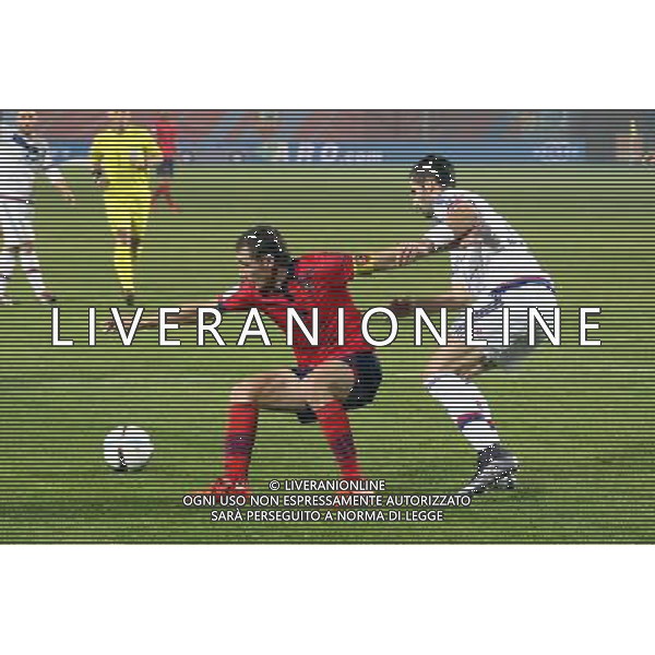 David DUCOURTIOUX / Maxime GONALONS - 20.12.2015 - Gazelec Ajaccio / Lyon - 19eme journee de Ligue 1 Photo : JP Belzit / Icon Sport AG ALDO LIVERANI SAS ONLY ITALY