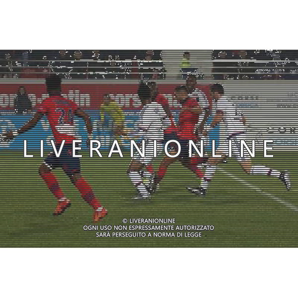 Goal Mohamed LARBI - 20.12.2015 - Gazelec Ajaccio / Lyon - 19eme journee de Ligue 1 Photo : JP Belzit / Icon Sport AG ALDO LIVERANI SAS ONLY ITALY