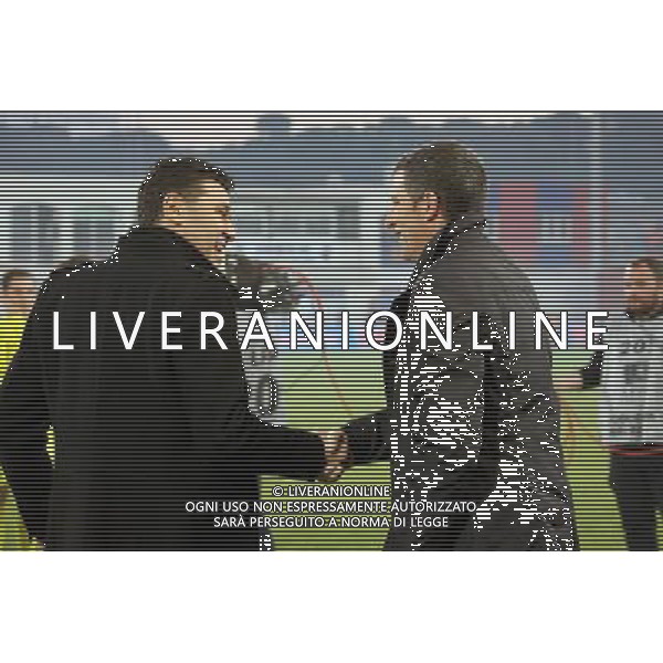 Thierry LAUREY / Hubert FOURNIER - 20.12.2015 - Gazelec Ajaccio / Lyon - 19eme journee de Ligue 1 Photo : JP Belzit / Icon Sport AG ALDO LIVERANI SAS ONLY ITALY