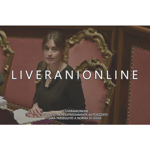 Palazzo Madama Discussione sulla Legge di Stabilita\' Roma - 22.12.2015 - nella foto: Maria Elena Boschi / Ph. Corradetti - AG. Aldo Liverani