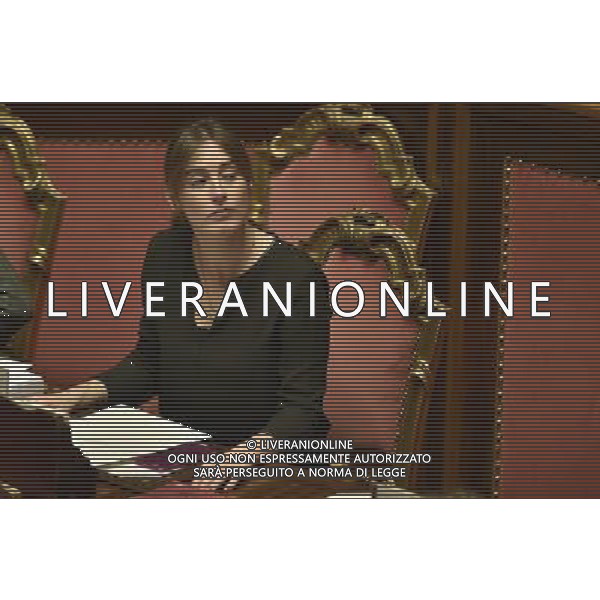 Palazzo Madama Discussione sulla Legge di Stabilita\' Roma - 22.12.2015 - nella foto: Maria Elena Boschi / Ph. Corradetti - AG. Aldo Liverani