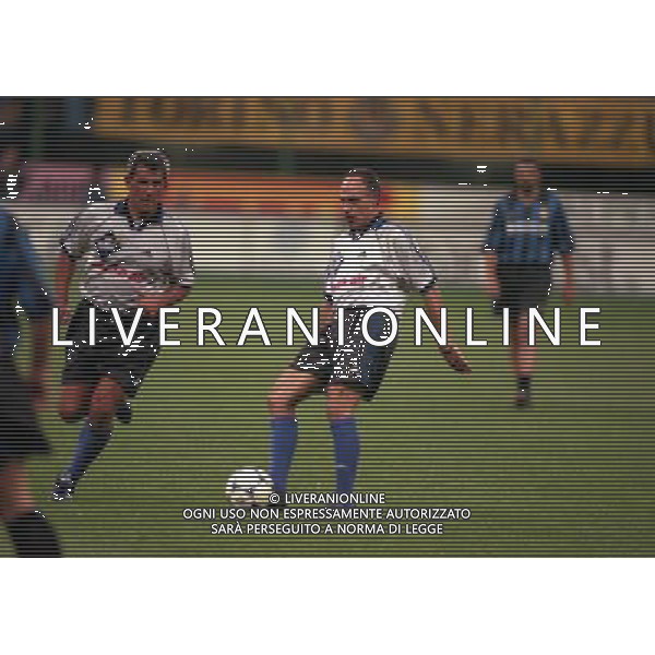 12-10-1999 STADIA MEAZZA ADDIO AL CALCIO DI GIUSEPPE BERGOMI NELLA FOTO FRANCO CAUSIO AG ALDO LIVERANI SAS