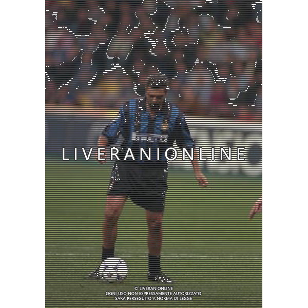 12-10-1999 STADIA MEAZZA ADDIO AL CALCIO DI GIUSEPPE BERGOMI NELLA FOTO ALESSANDRO ALTOBELLI AG ALDO LIVERANI SAS