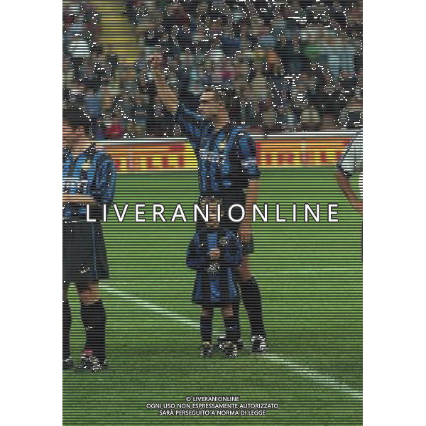 12-10-1999 STADIA MEAZZA ADDIO AL CALCIO DI GIUSEPPE BERGOMI NELLA FOTO GIUSEPPE BERGOMI AG ALDO LIVERANI SAS