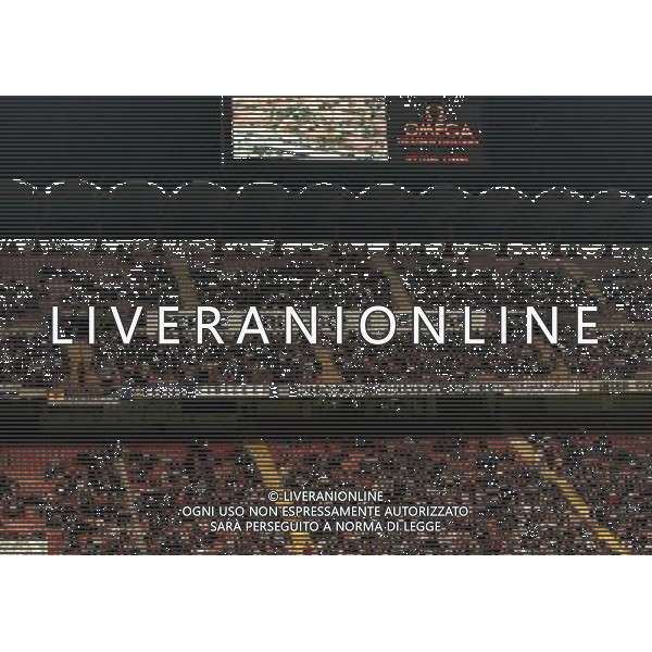 12-10-1999 STADIA MEAZZA ADDIO AL CALCIO DI GIUSEPPE BERGOMI NELLA FOTO STRISCIONI PER GIUSEPPE BERGOMI AG ALDO LIVERANI SAS