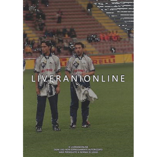 12-10-1999 STADIA MEAZZA ADDIO AL CALCIO DI GIUSEPPE BERGOMI NELLA FOTO FILIPPO INZAGHI E ALESSANDRO DEL PIERO AG ALDO LIVERANI SAS
