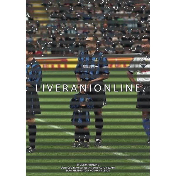 12-10-1999 STADIA MEAZZA ADDIO AL CALCIO DI GIUSEPPE BERGOMI NELLA FOTO GIUSEPPE BERGOMI AG ALDO LIVERANI SAS