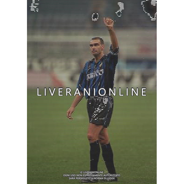 12-10-1999 STADIA MEAZZA ADDIO AL CALCIO DI GIUSEPPE BERGOMI NELLA FOTO GIUSEPPE BERGOMI AG ALDO LIVERANI SAS