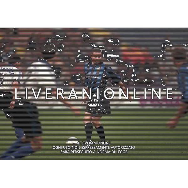 12-10-1999 STADIA MEAZZA ADDIO AL CALCIO DI GIUSEPPE BERGOMI NELLA FOTO RONALDO AG ALDO LIVERANI SAS