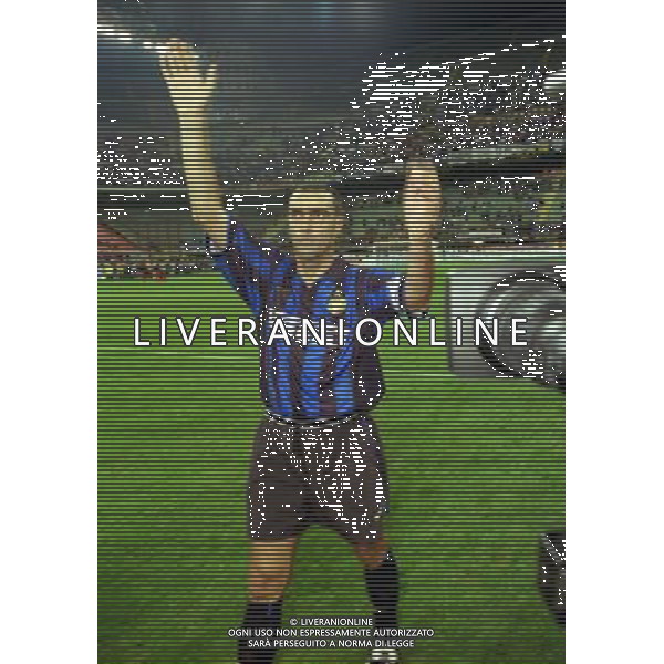 12-10-1999 STADIA MEAZZA ADDIO AL CALCIO DI GIUSEPPE BERGOMI NELLA FOTO GIUSEPPE BERGOMI AG ALDO LIVERANI SAS