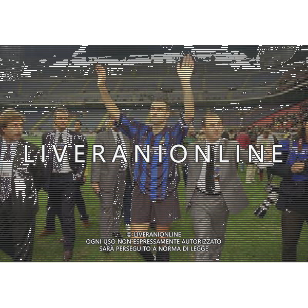 12-10-1999 STADIA MEAZZA ADDIO AL CALCIO DI GIUSEPPE BERGOMI NELLA FOTO GIUSEPPE BERGOMI AG ALDO LIVERANI SAS