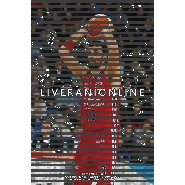 Lega Basket serie A, 13» giornata, Consultinvest Pesaro vs EA7 Emporio Armani Milano, 23/12/2015, nella foto: SIMON KRUNOSLAV, ©CLAUDIO ZAMAGNI/AGENZIA ALDO LIVERANI S.A.S.