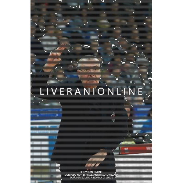 Lega Basket serie A, 13» giornata, Consultinvest Pesaro vs EA7 Emporio Armani Milano, 23/12/2015, nella foto: IL COACH REOESA JASMIN, AGITATO, ©CLAUDIO ZAMAGNI/AGENZIA ALDO LIVERANI S.A.S.