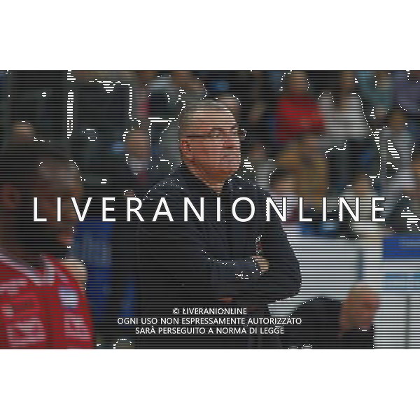 Lega Basket serie A, 13» giornata, Consultinvest Pesaro vs EA7 Emporio Armani Milano, 23/12/2015, nella foto: IL COACH REPESA JASMIN PREOCCUPATO, ©CLAUDIO ZAMAGNI/AGENZIA ALDO LIVERANI S.A.S.