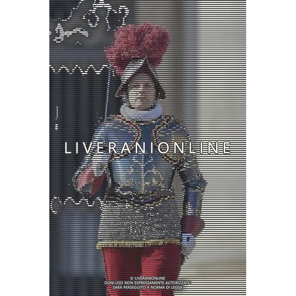 Benedizione \'Urbi et Orbi\' 25.12.2015 Citta\' del Vaticano - nella foto: Il comandante delle Guardie Svizzere /Ph. Corradetti - AG. Aldo Liverani