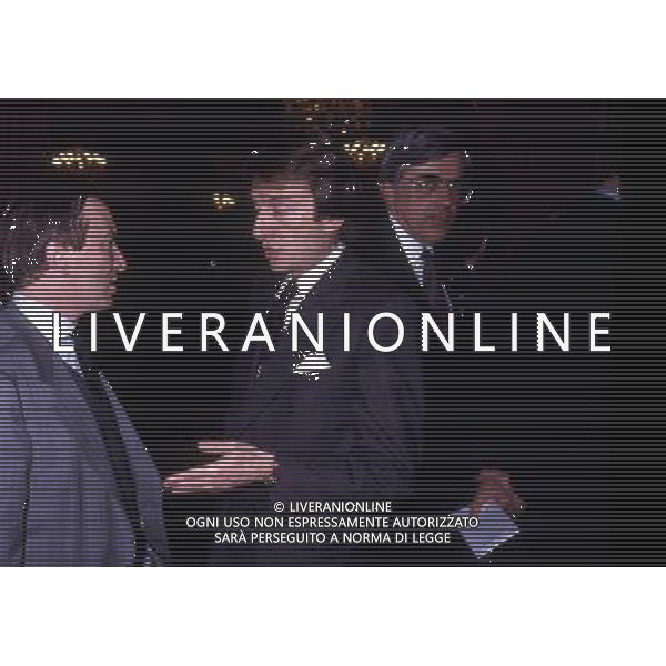 RETROSPETTIVA GIAN MAURO BORSANO PRESIDENTE TORINO CALCIO NELLA FOTO GIAN MAURO BORSANO CON LUCA CORDERO DI MONTEZEMOLO AG ALDO LIVERANI SAS