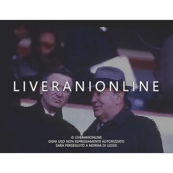 RETROSPETTIVA GIAN MAURO BORSANO PRESIDENTE TORINO CALCIO NELLA FOTO GIAN MAURO BORSANO CON PAOLO MANTOIVANI AG ALDO LIVERANI SAS
