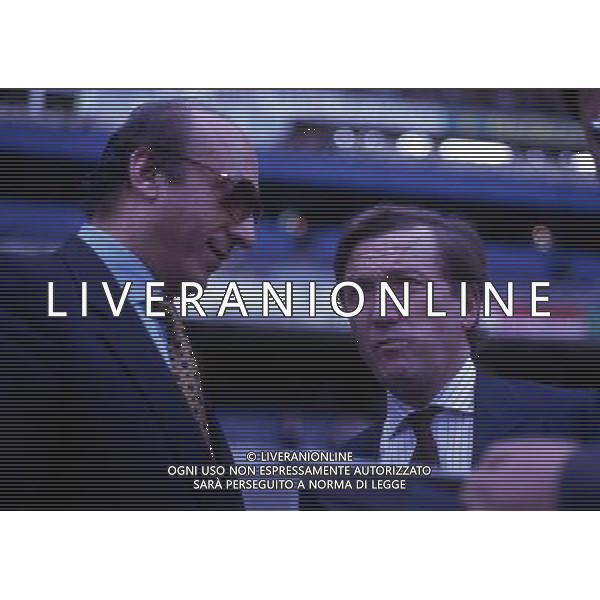 RETROSPETTIVA GIAN MAURO BORSANO PRESIDENTE TORINO CALCIO NELLA FOTO GIAN MAURO BORSANO CON LUCIANO MOGGI AG ALDO LIVERANI SAS