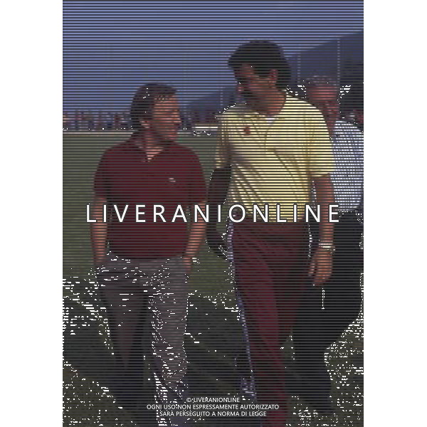 RETROSPETTIVA GIAN MAURO BORSANO PRESIDENTE TORINO CALCIO NELLA FOTO GIAN MAURO BORSANO CON EMILIANO MONDONICO AG ALDO LIVERANI SAS