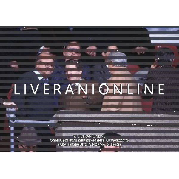 RETROSPETTIVA GIAN MAURO BORSANO PRESIDENTE TORINO CALCIO NELLA FOTO GIAN MAURO BORSANO CON IL GIORNALISTA GIAN PAOLO ORMEZZANO AG ALDO LIVERANI SAS