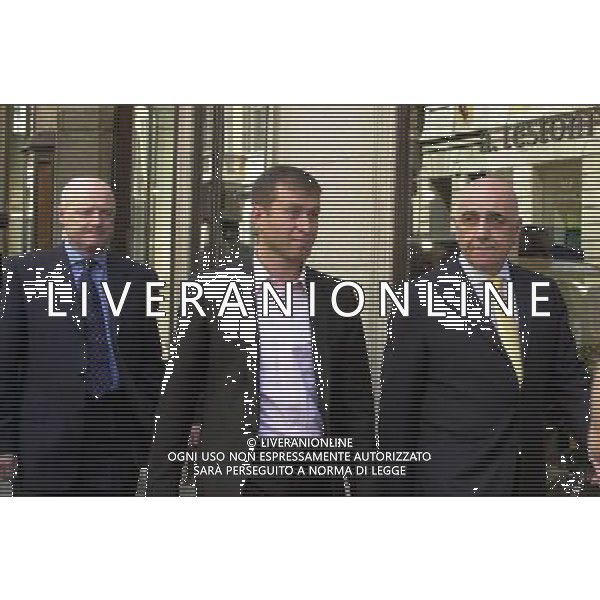 MILANO,27-05-04 DFP/FOTO GIORGIO RAVEZZANI NELLA FOTO ROMAN ABRAMOVIC CON ADRIANO GALLIANI AG ALDO LIVERANI SAS