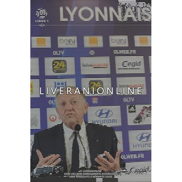 Jean Michel AULAS - 28.12.2015 - Conference de presse de Lyon - Nouvel entraineur Photo : Jean Paul Thomas / Icon Sport AG ALDO LIVERANI SAS