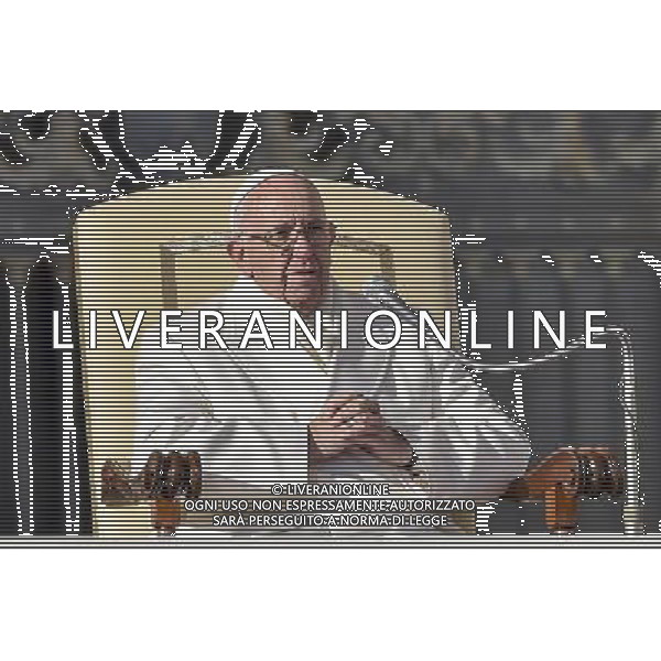 Udienza generale del Mercoledi\' 30.12. 2015 - Cittˆ del Vaticano - Piazza San Pietro - nella foto: Papa Francesco /Ph. Corradetti - ag. Aldo Liverani
