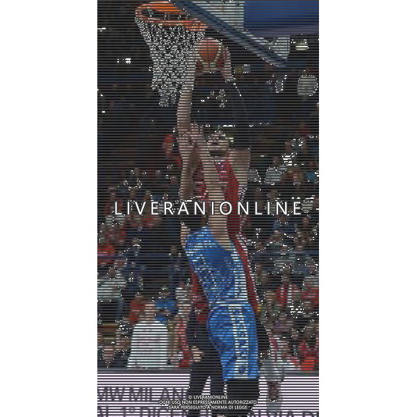 Beko Lega Basket Serie A 2015/2016 Giornata 15 Milano - 02.01.2016 EA7 Emporio Armani Milano-Banco di Sardegna Sassari Nella Foto:gentile /Ph.Vitez-Ag. Aldo Liverani