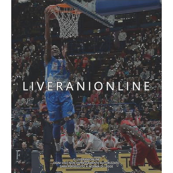 Beko Lega Basket Serie A 2015/2016 Giornata 15 Milano - 02.01.2016 EA7 Emporio Armani Milano-Banco di Sardegna Sassari Nella Foto:varnado /Ph.Vitez-Ag. Aldo Liverani