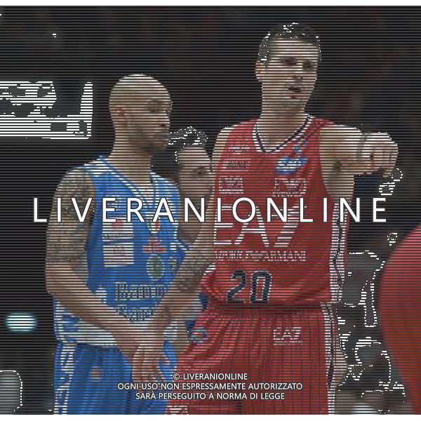Beko Lega Basket Serie A 2015/2016 Giornata 15 Milano - 02.01.2016 EA7 Emporio Armani Milano-Banco di Sardegna Sassari Nella Foto:cinciarini /Ph.Vitez-Ag. Aldo Liverani
