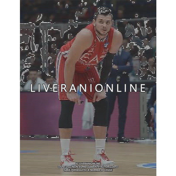 Beko Lega Basket Serie A 2015/2016 Giornata 15 Milano - 02.01.2016 EA7 Emporio Armani Milano-Banco di Sardegna Sassari Nella Foto:gentile /Ph.Vitez-Ag. Aldo Liverani