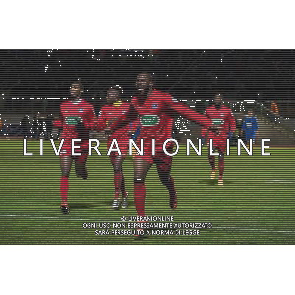 Joie Francis Massampu - 02.01.2016 - Mantes La Jolie / Saint brieuc - 1/32e finale de coupe de France Photo : Anthony Dibon / Icon Sport /AGENZIA ALDO LIVERANI SAS - ITALY ONLY - EDITORIAL USE ONLY -