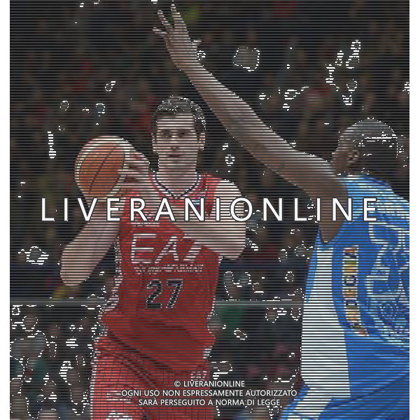 Beko Lega Basket Serie A 2015/2016 Giornata 15 Milano - 02.01.2016 EA7 Emporio Armani Milano-Banco di Sardegna Sassari Nella Foto:Barac Stanko /Ph.Vitez-Ag. Aldo Liverani