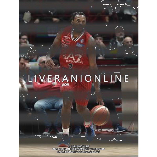 Beko Lega Basket Serie A 2015/2016 Giornata 15 Milano - 02.01.2016 EA7 Emporio Armani Milano-Banco di Sardegna Sassari Nella Foto:Lafayette Oliver /Ph.Vitez-Ag. Aldo Liverani