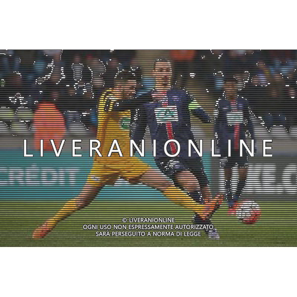 Zlatan IBRAHIMOVIC / Pierre PLANQUE - 03.01.2016 - Wasquehal / PSG - 32es Coupe de France Photo: Dave Winter / Icon Sport /AGENZIA ALDO LIVERANI SAS - - ITALY ONLY - EDITORIAL USE ONLY -